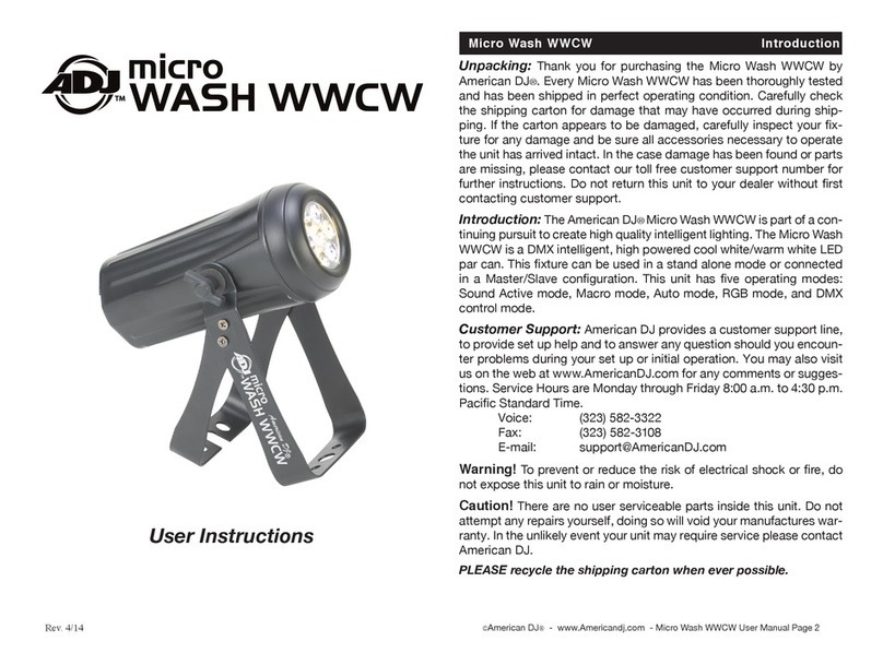 ADJ micro wash wwcw User manual