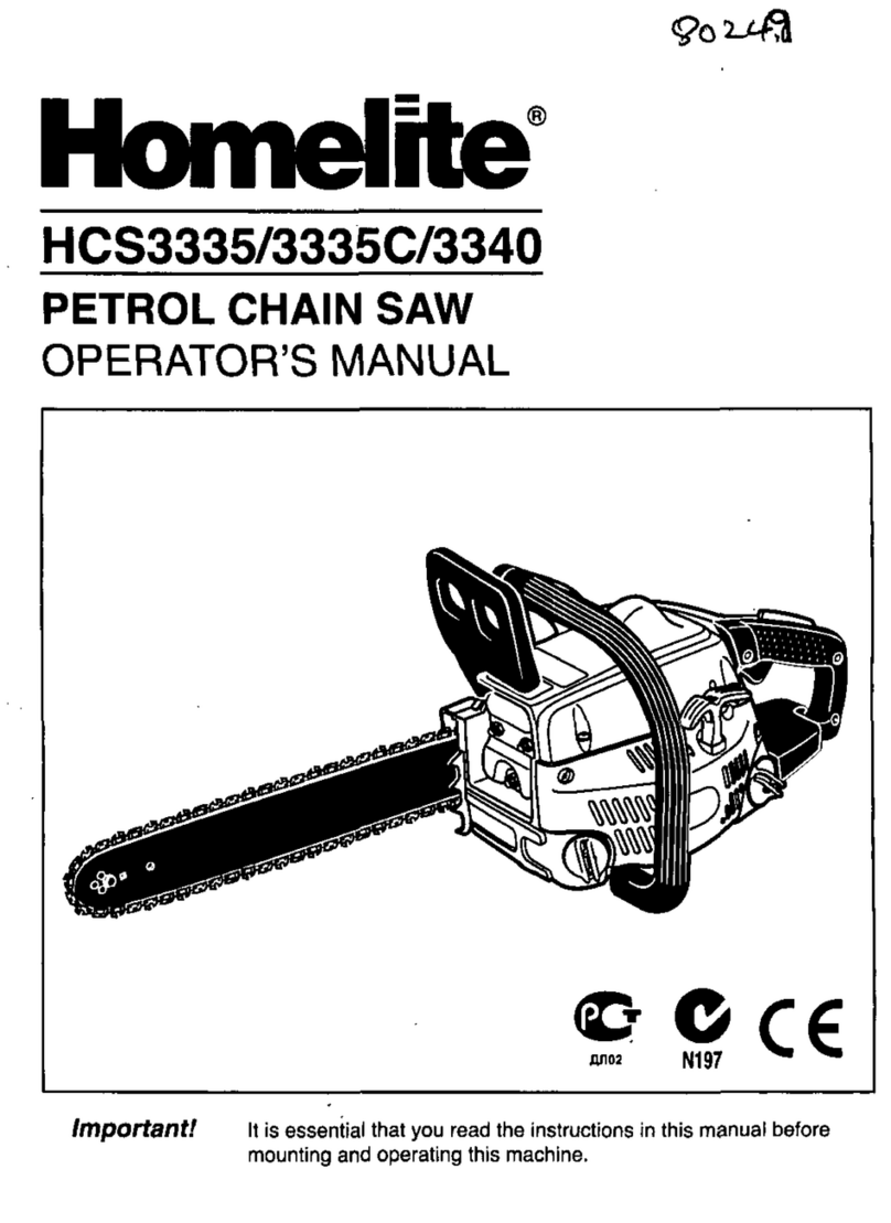 Homelite HCS3335 User manual