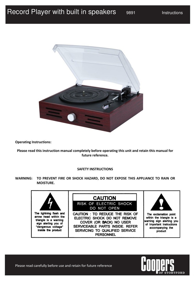 Coopers 9891 operating instructions