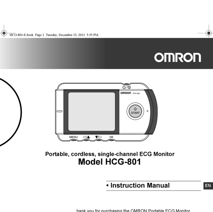 Omron HCG-801 User manual