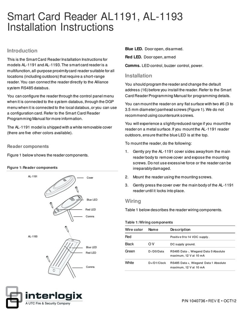 Interlogix AL1191 installation instructions
