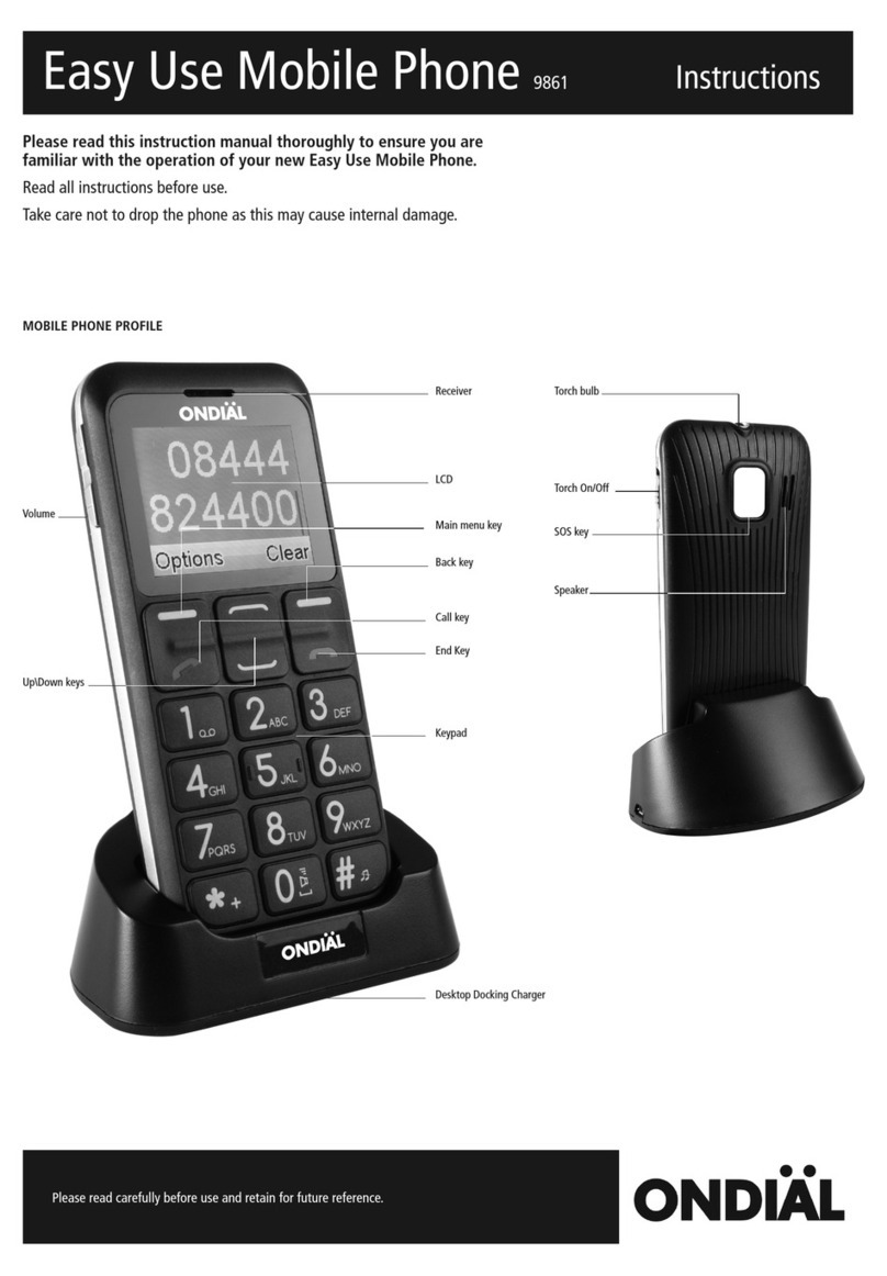 Ondial 9861 instructions
