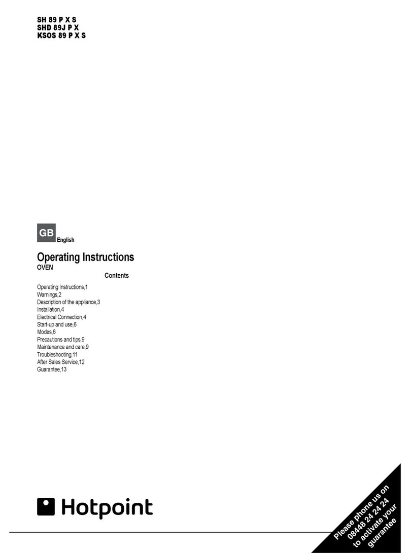 Hotpoint SHD 89J P X operating instructions Hotpoint SHD 89J P X operating instructions