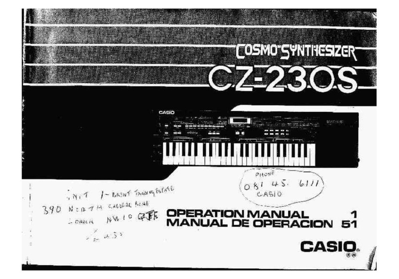Casio CZ-23OS User manual