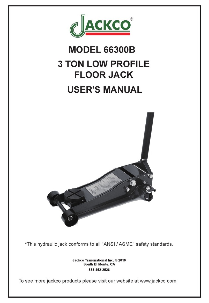 Jackco 66300B User manual