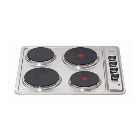 CDA he6050ss Manual for installation, use and maintenance