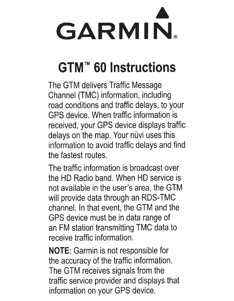 Garmin GTM 60 User manual