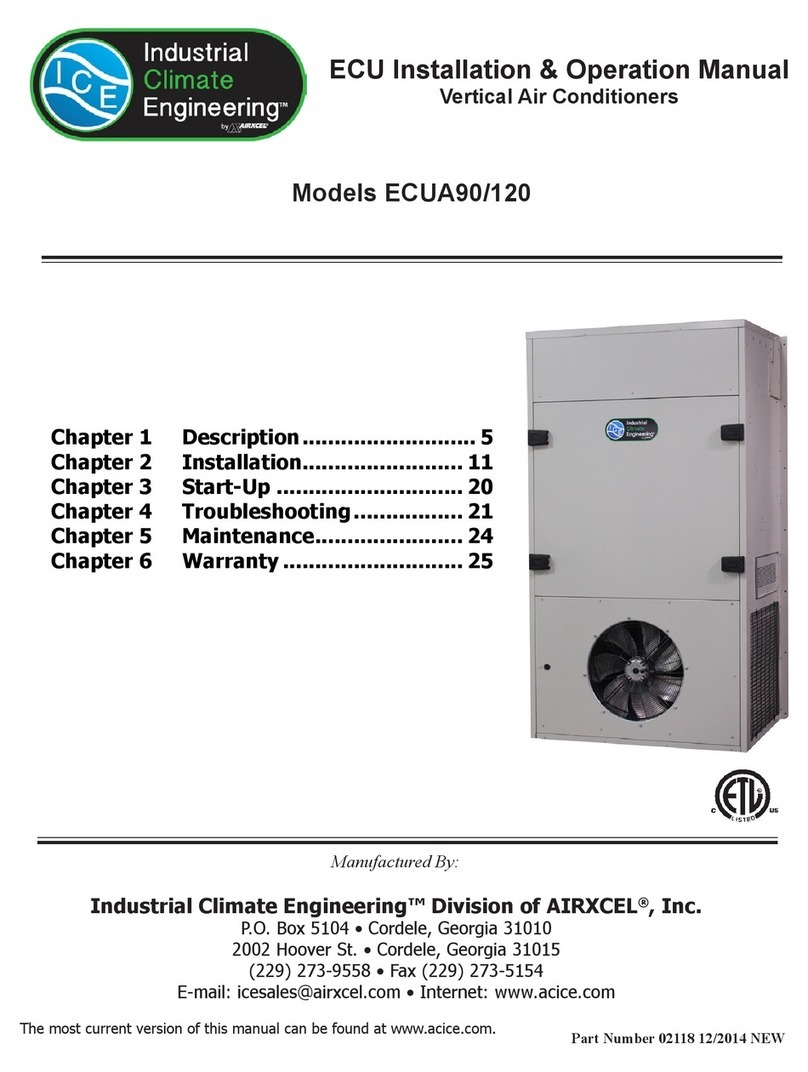 Industrial Climate Engineering ECUA90 User manual