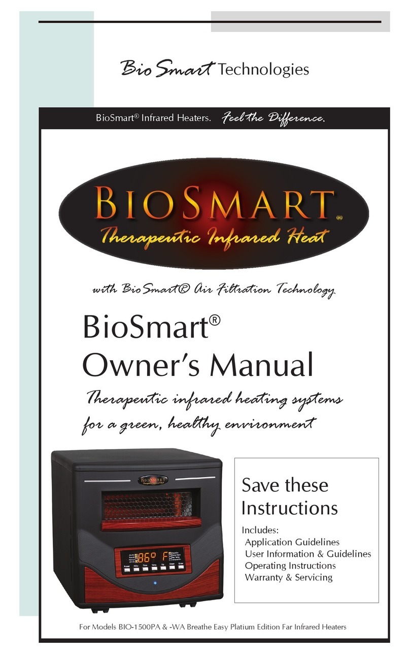 BioSmart BIO-1500PA owner's manual BioSmart BIO-1500PA owner's manual
