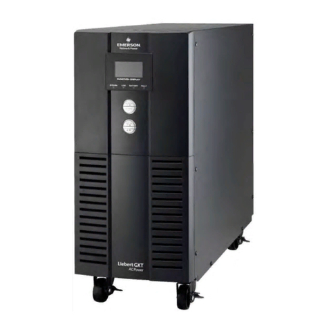 Emerson Liebert GXT User manual
