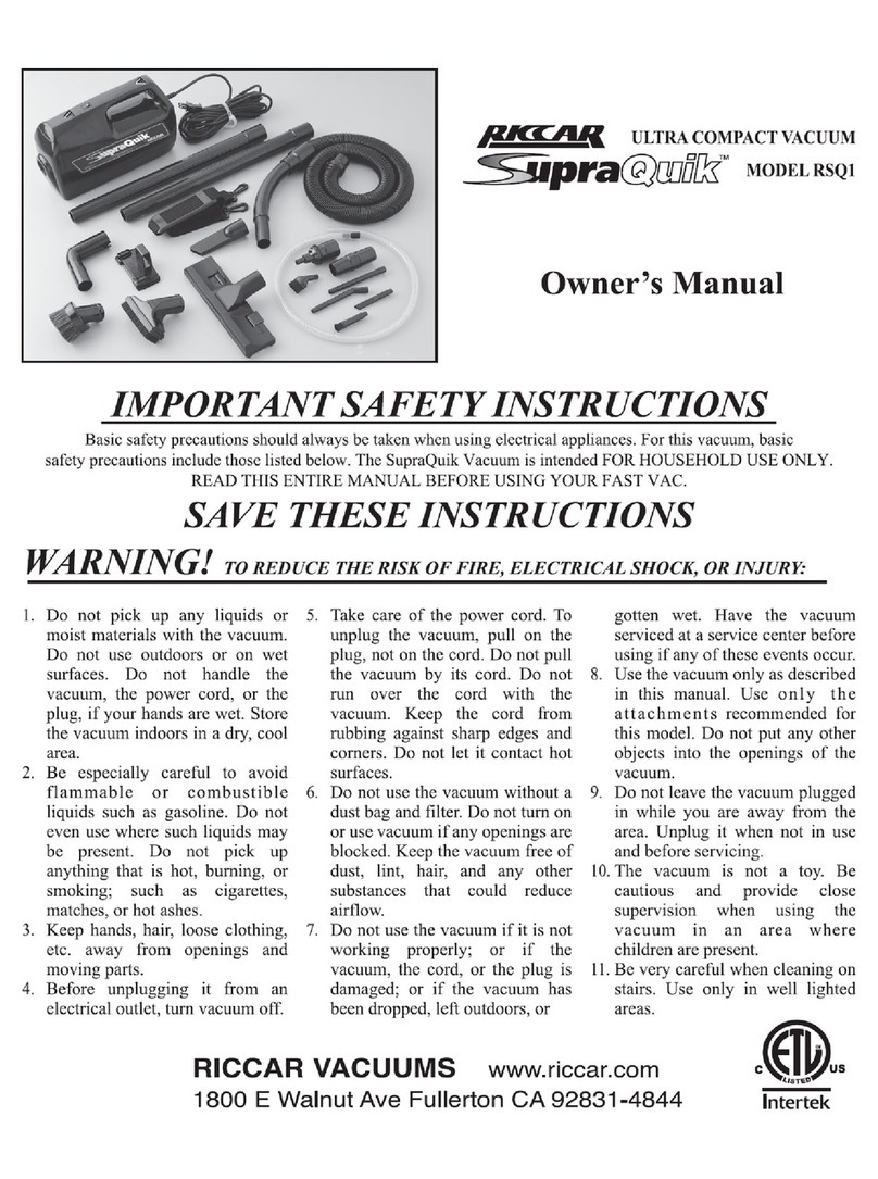 Riccar SUPRAQUIK RSQ1 User manual