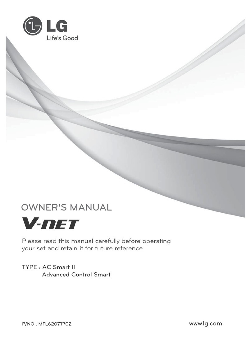 LG V-NET AC Smart II Advanced Control Smart User manual LG V-NET AC Smart II Advanced Control Smart User manual