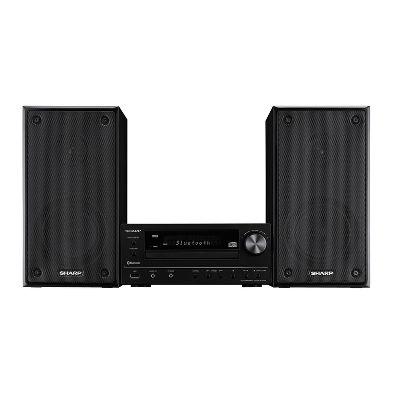 Sharp XL-DAB102BH User manual