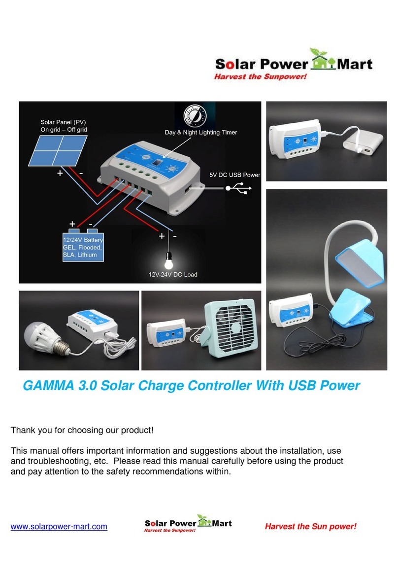 Solarpower mart GAMMA 3.0 Solar Charge Controller user manual