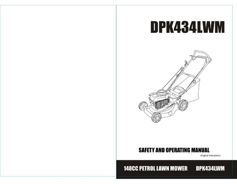 Petrol DPK434LWM Safety and operating manual