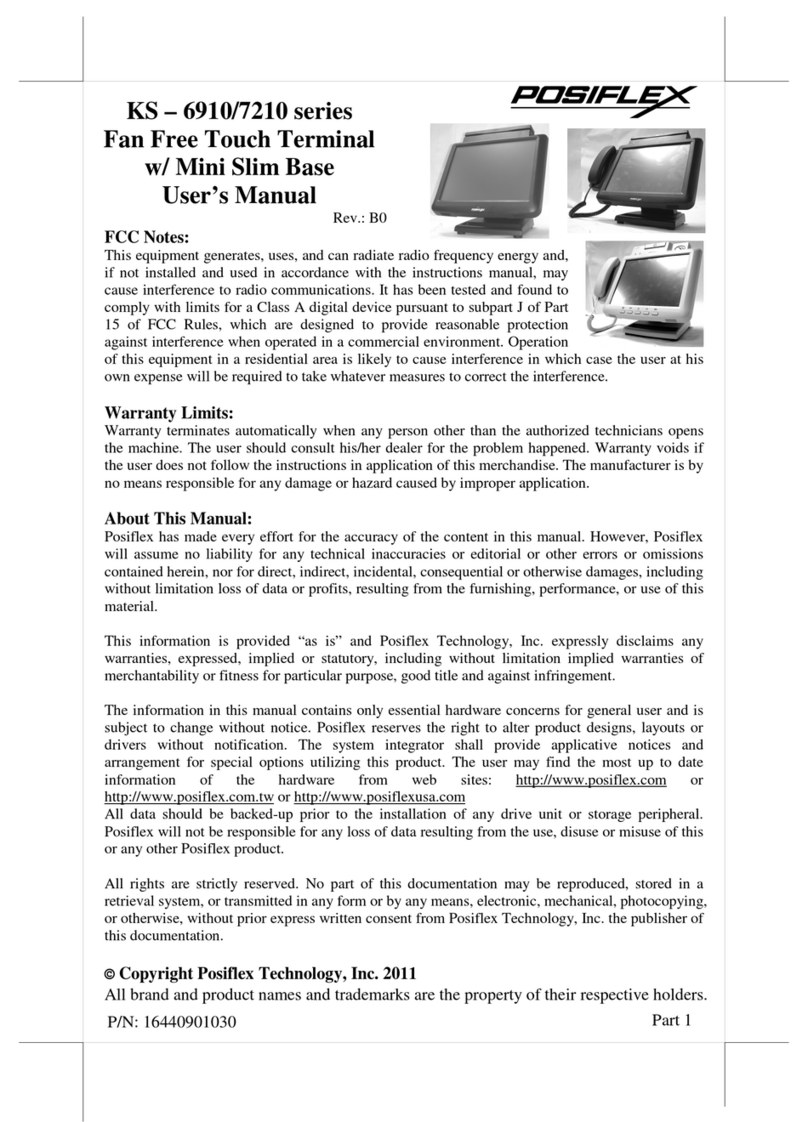 POSIFLEX KS - 6910 series User manual POSIFLEX KS - 6910 series User manual