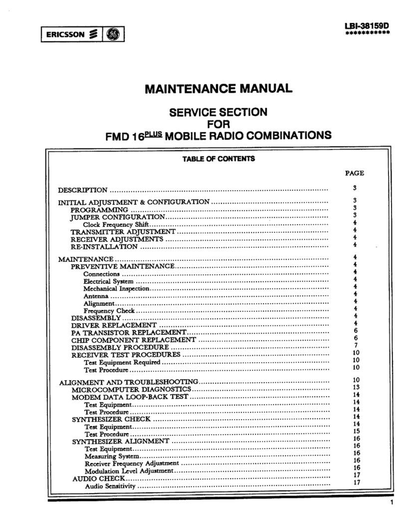 Ericsson FMD 16 PLUS User manual