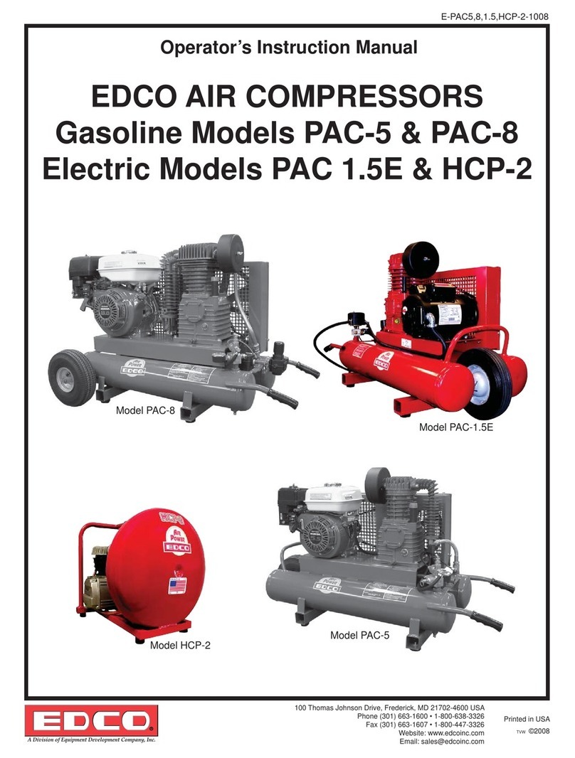 Edco PAC 1.5E Operator's instruction manual
