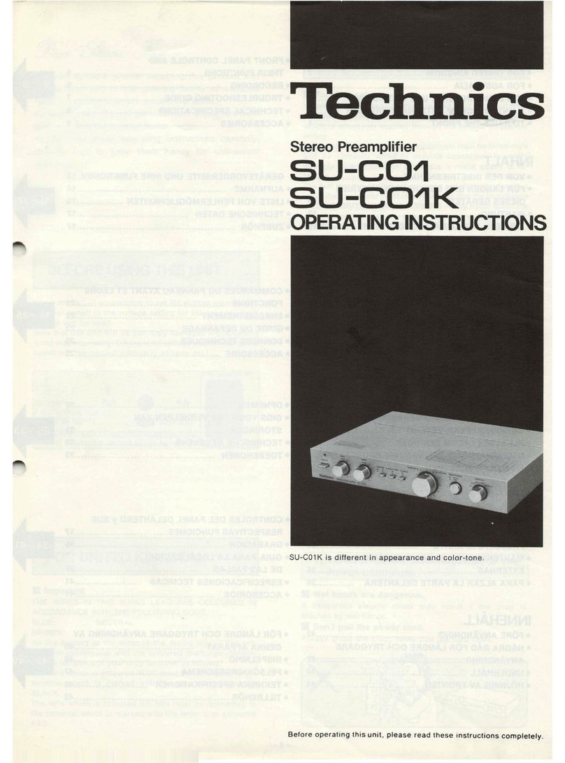 Technics SU-C01 User manual