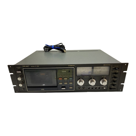Teac C-3X User manual