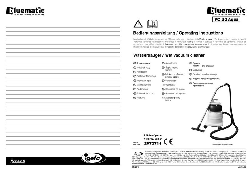 bluematic VC 30 Aqua operating instructions