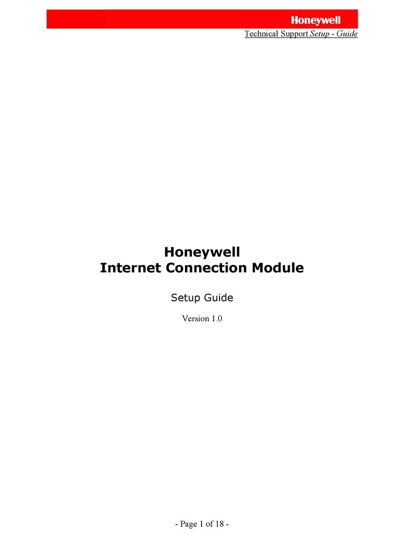 Honeywell Internet Connection Module Setup guide