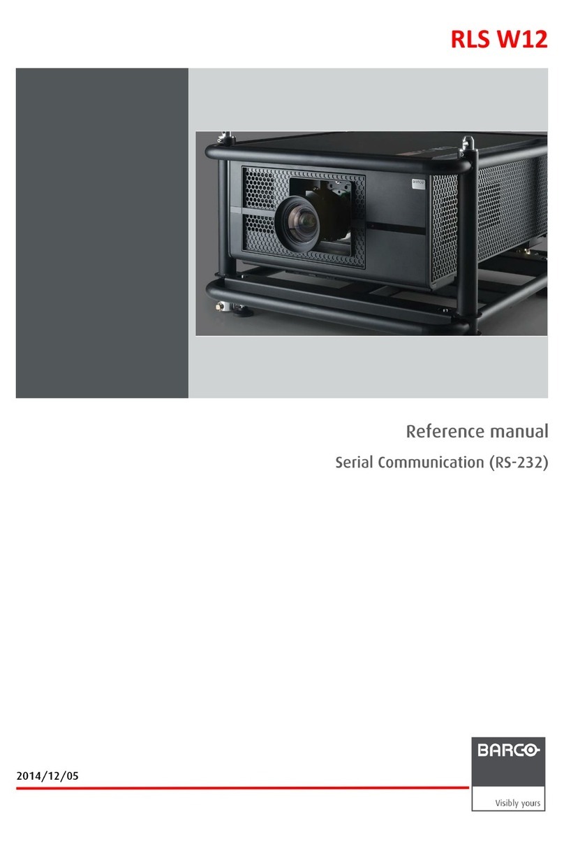 Barco RLS W12 Reference manual