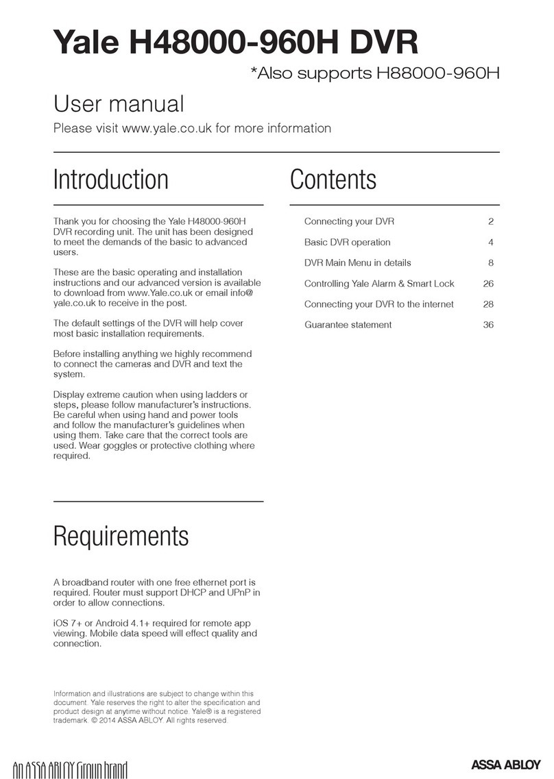 Yale H48000-960H user manual