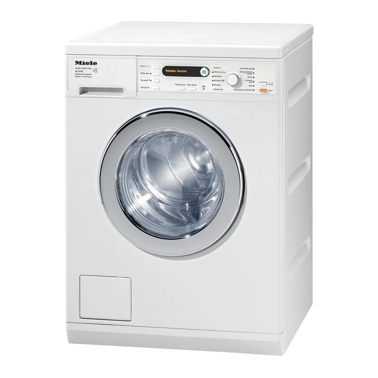 Miele W 5740 User manual Miele W 5740 User manual
