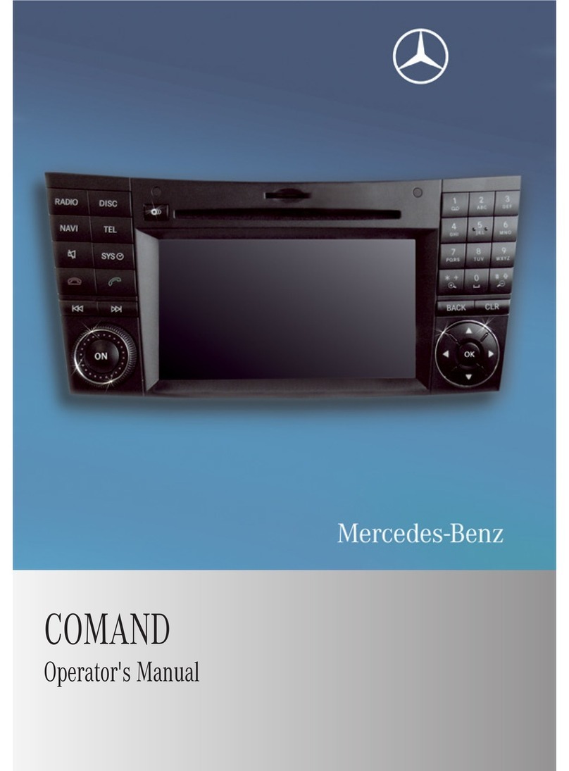 Mercedes-Benz COMAND Operator's manual