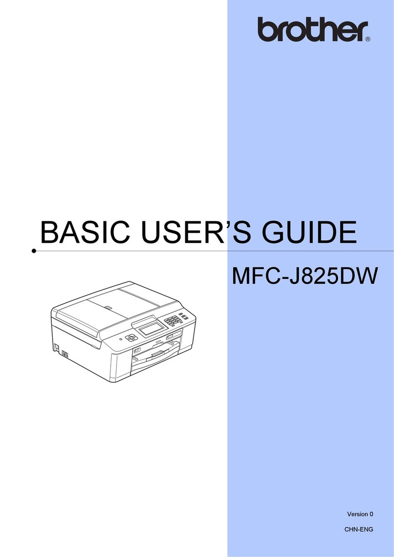 Brother MFC-J825DW Operating and maintenance manual