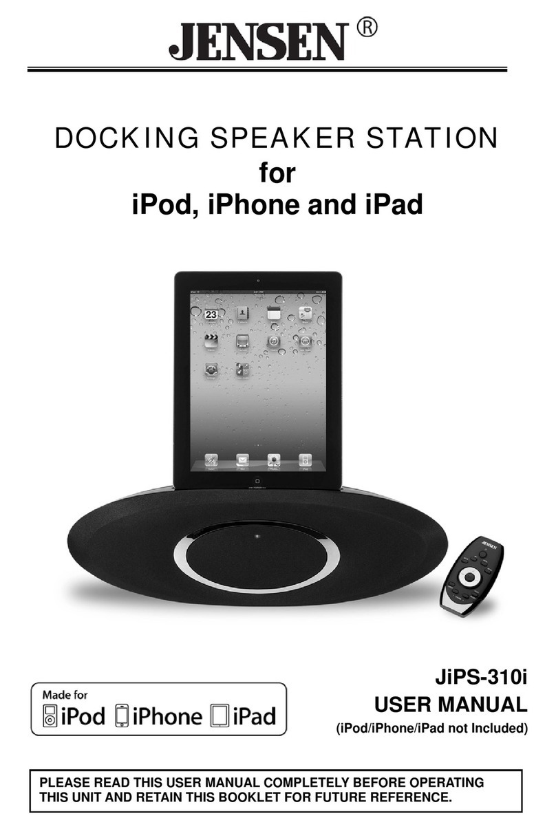 Jensen JiPS-310i User manual
