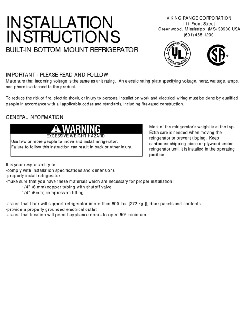 Viking VCBB360 User manual