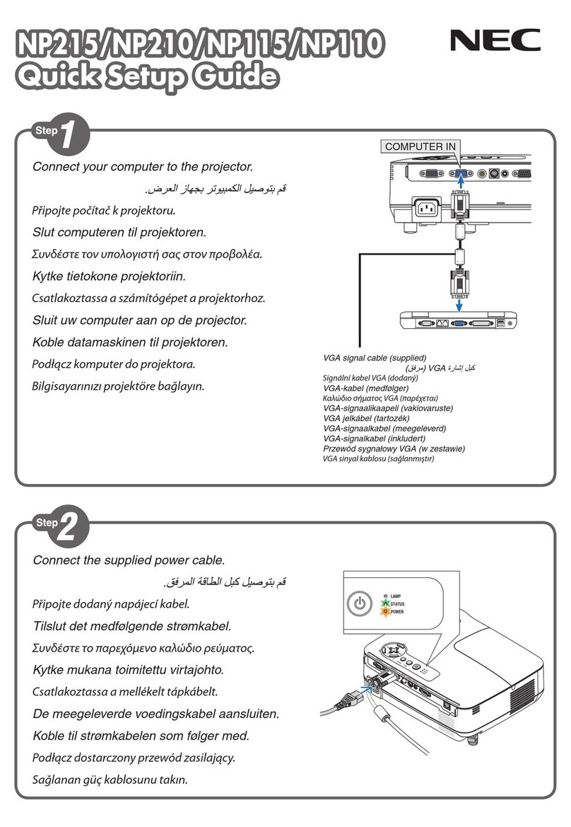 NEC NP215 Series User manual NEC NP215 Series User manual