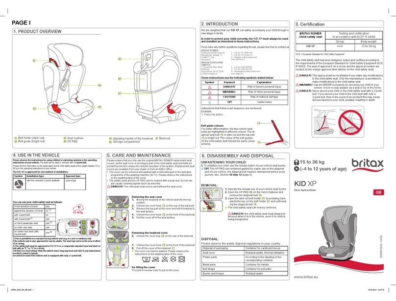 Britax KID XP User manual
