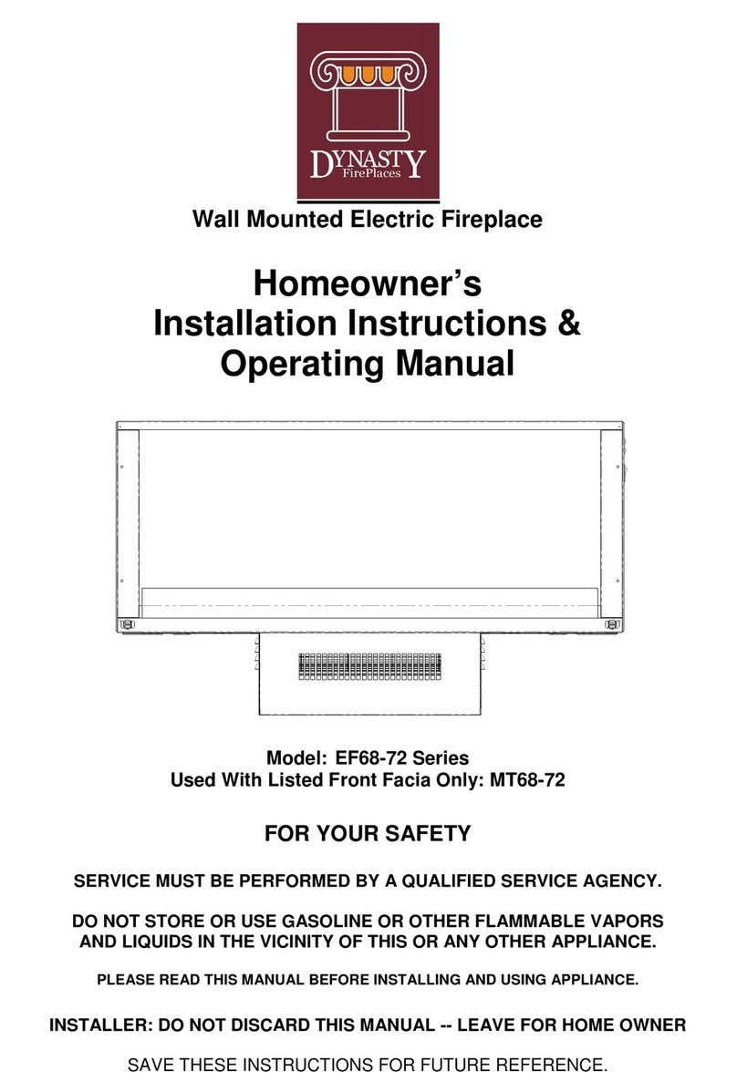 Dynasty EF68-72 Series Home owner's installation instructions & operating manual Dynasty EF68-72 Series Home owner's installation instructions & operating manual