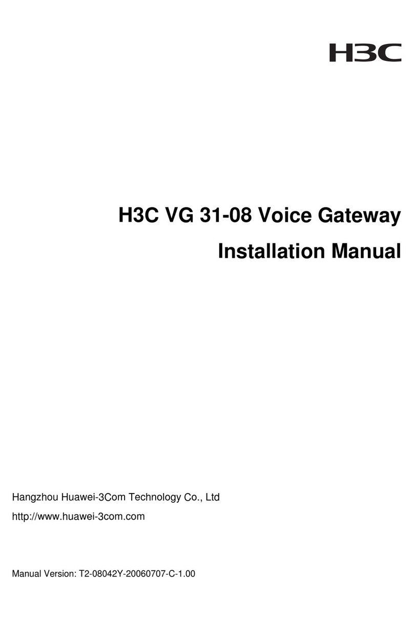 H3C VG 31-08 installation manual