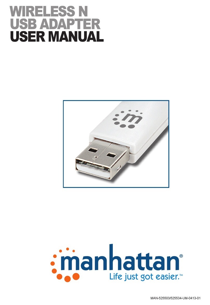 Manhattan WIRELESS N USB ADAPTER user manual