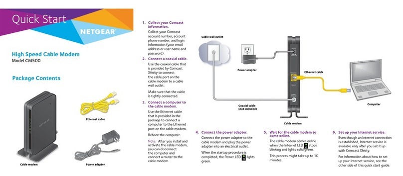 NETGEAR CM500 quick start