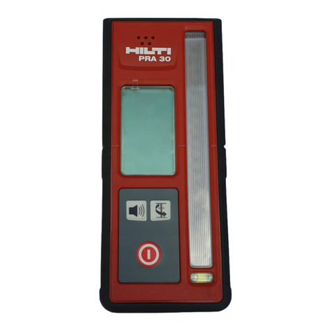 Hilti PRA 31 operating instructions