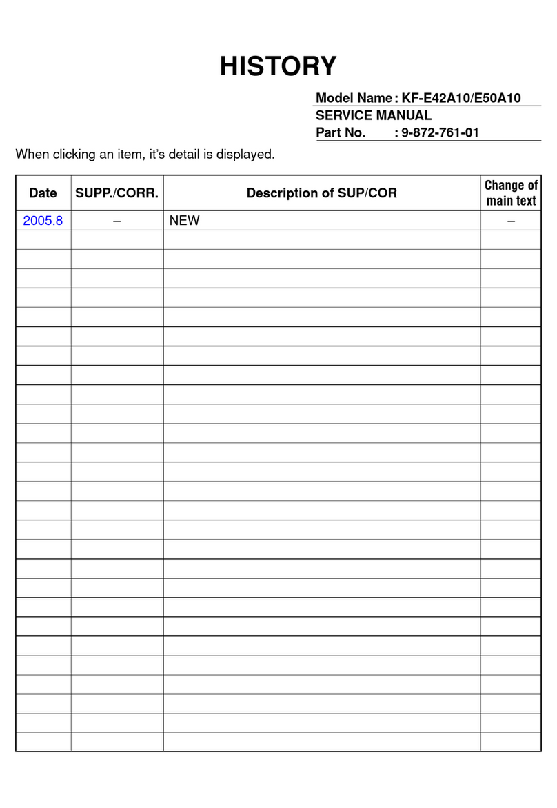Sony KF-E42A10 User manual Sony KF-E42A10 User manual