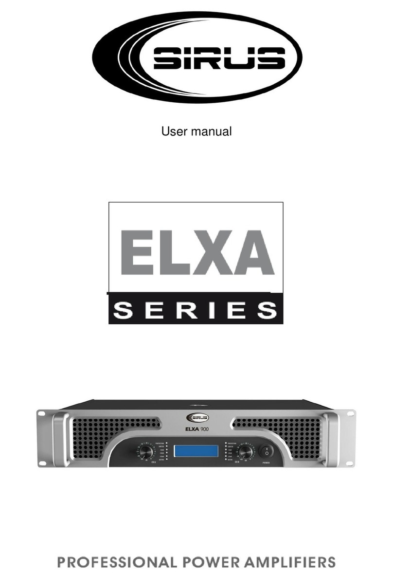 Sirus ELXA Series user manual