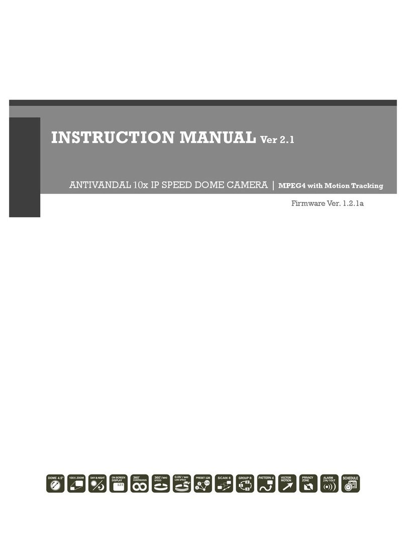 Videcon ANTIVANDAL 10x IP SPEED DOME CAMERA instruction manual