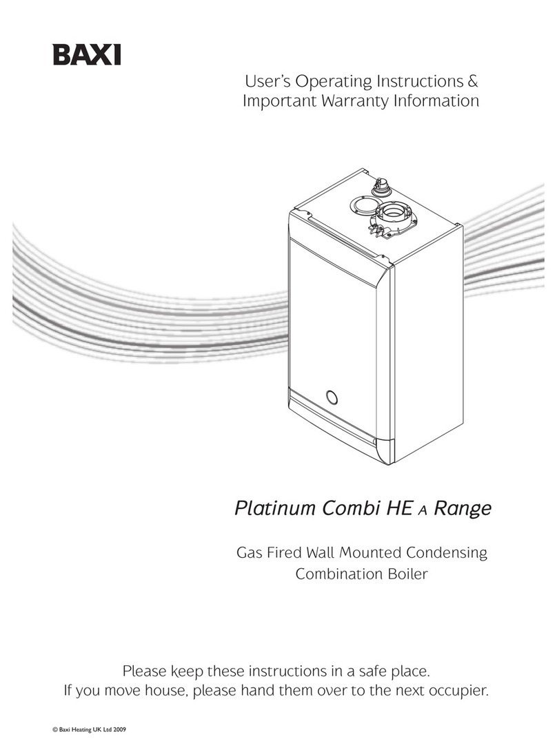 Baxi Duo-tec Combi 24 HE A Operation instructions