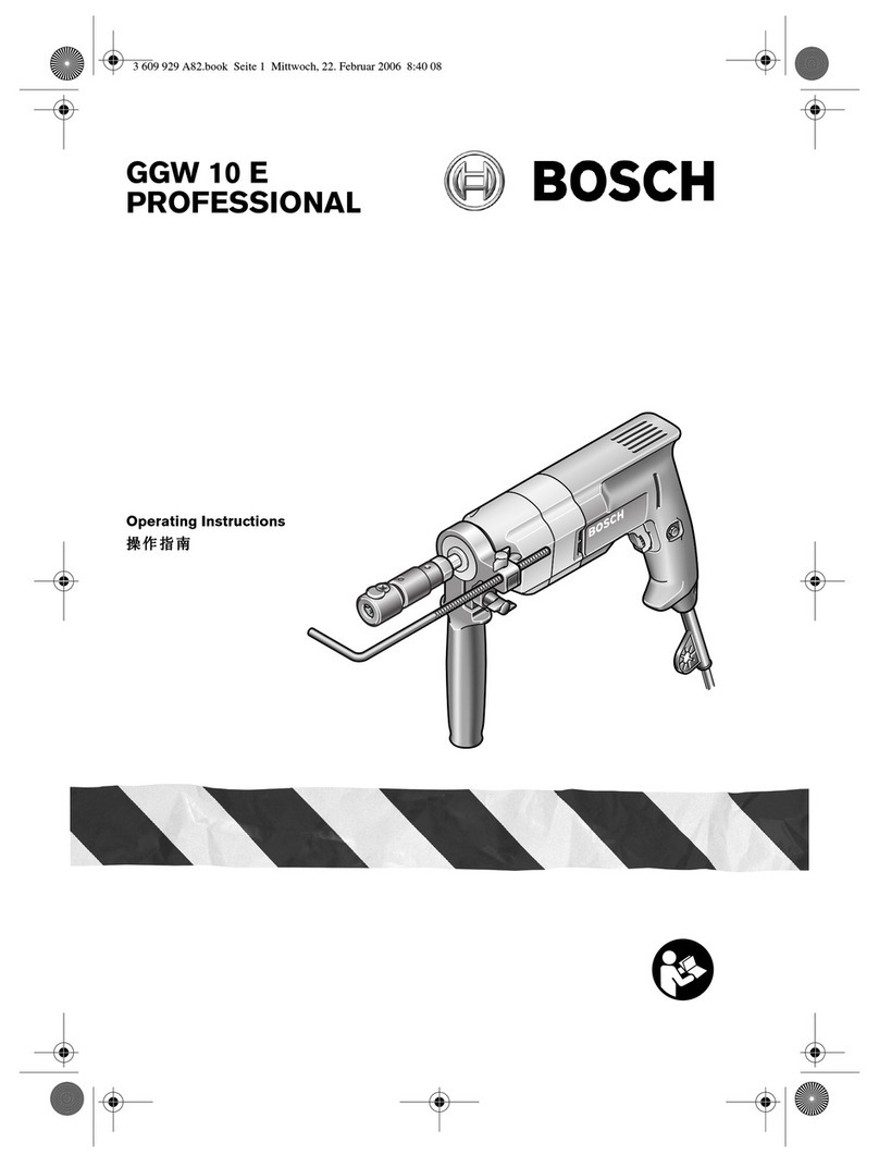 Bosch GGW 10 E PROFESSIONAL User manual