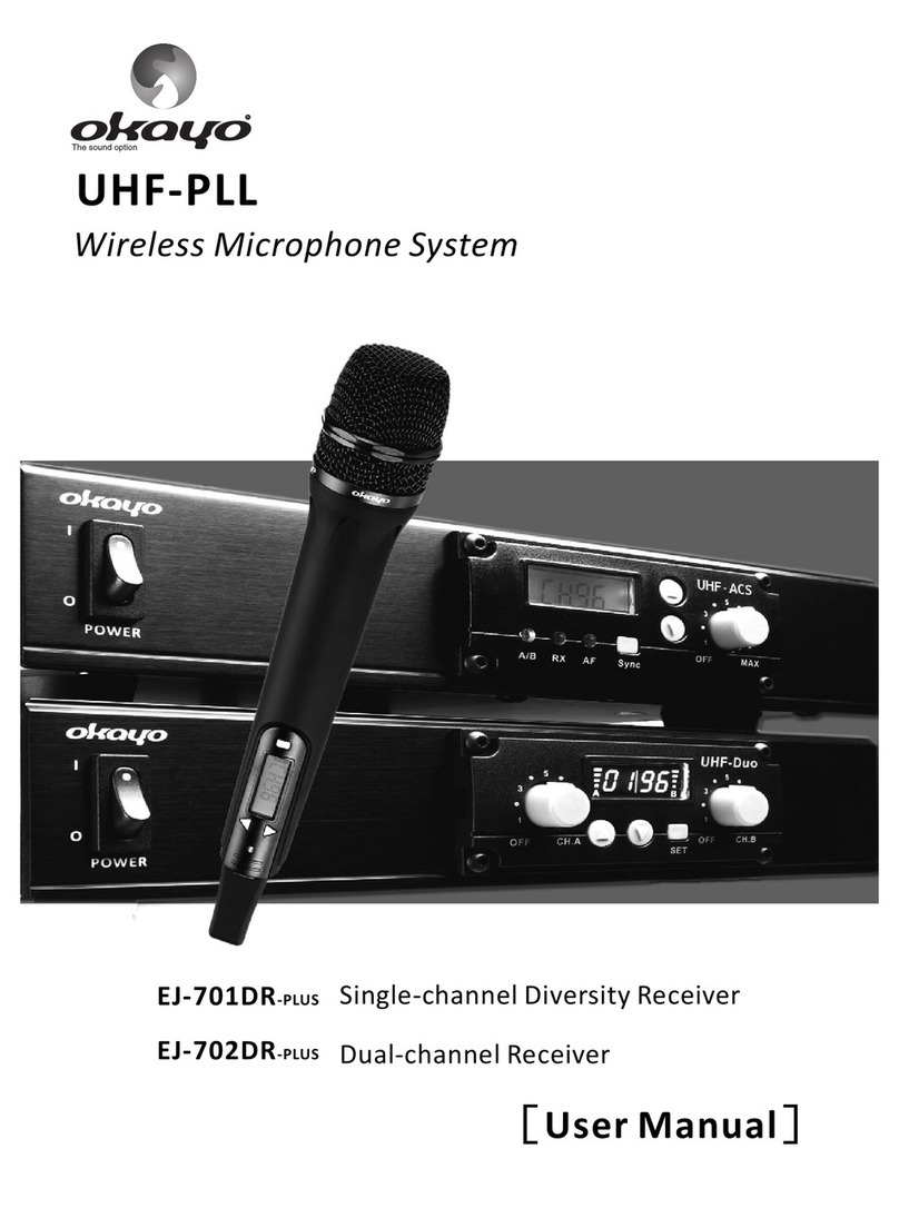 Okayo UHF-PLL EJ-701DR-PLUS user manual