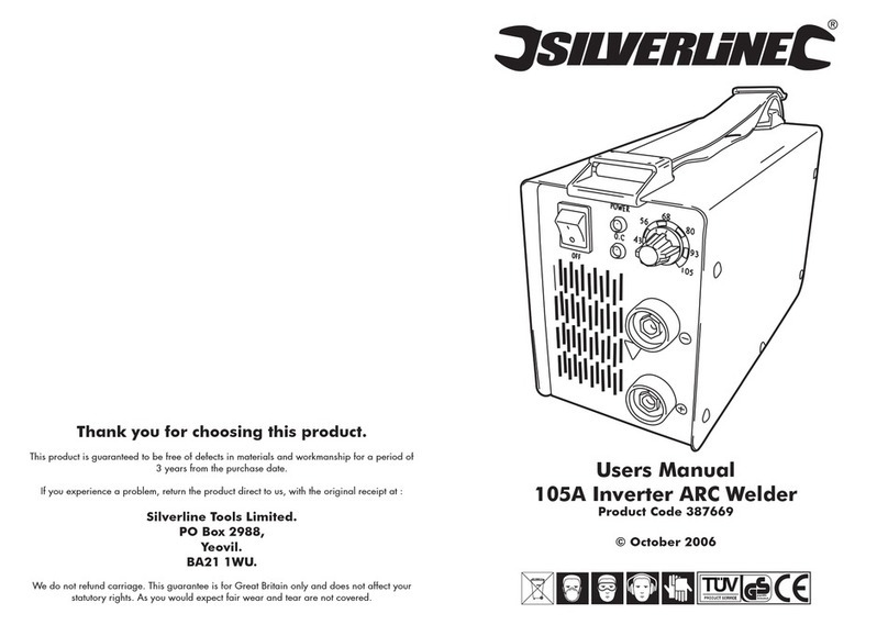 Silverline 105A Inverter ARC Welder user manual