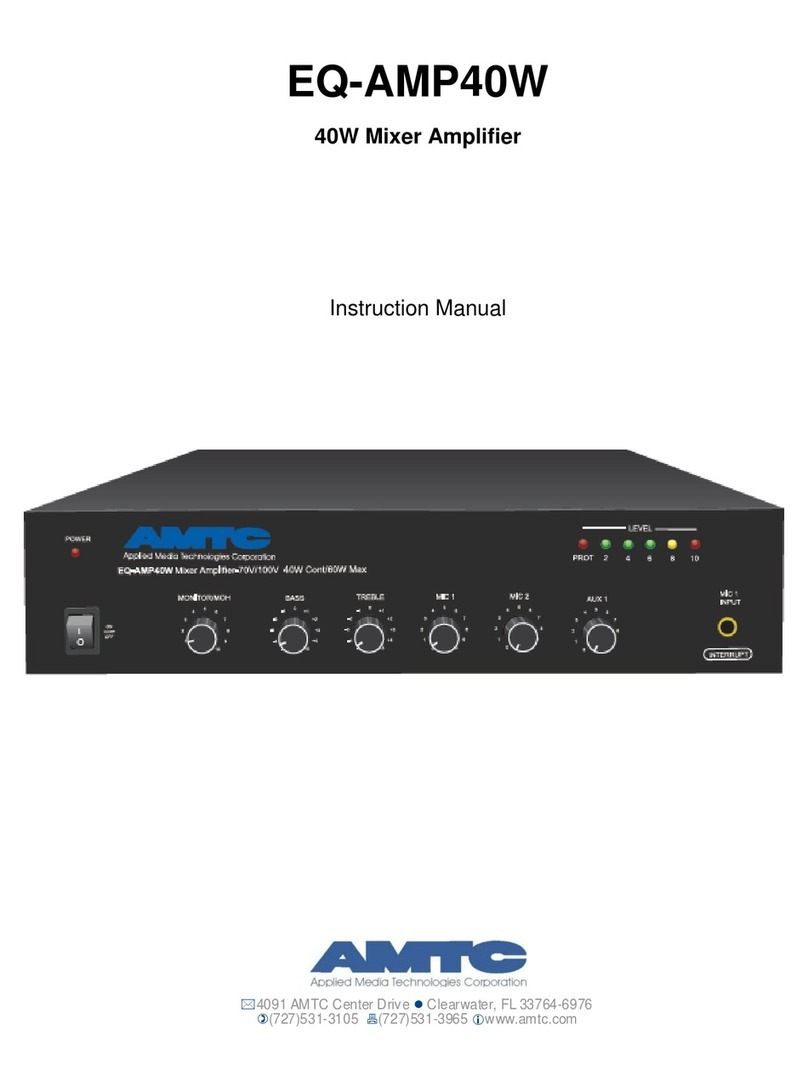 AMTC EQ-AMP40W instruction manual