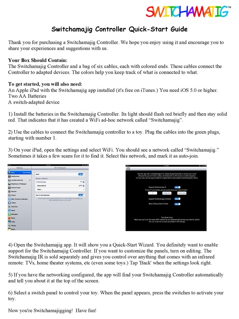 Switchamajig Controller User manual