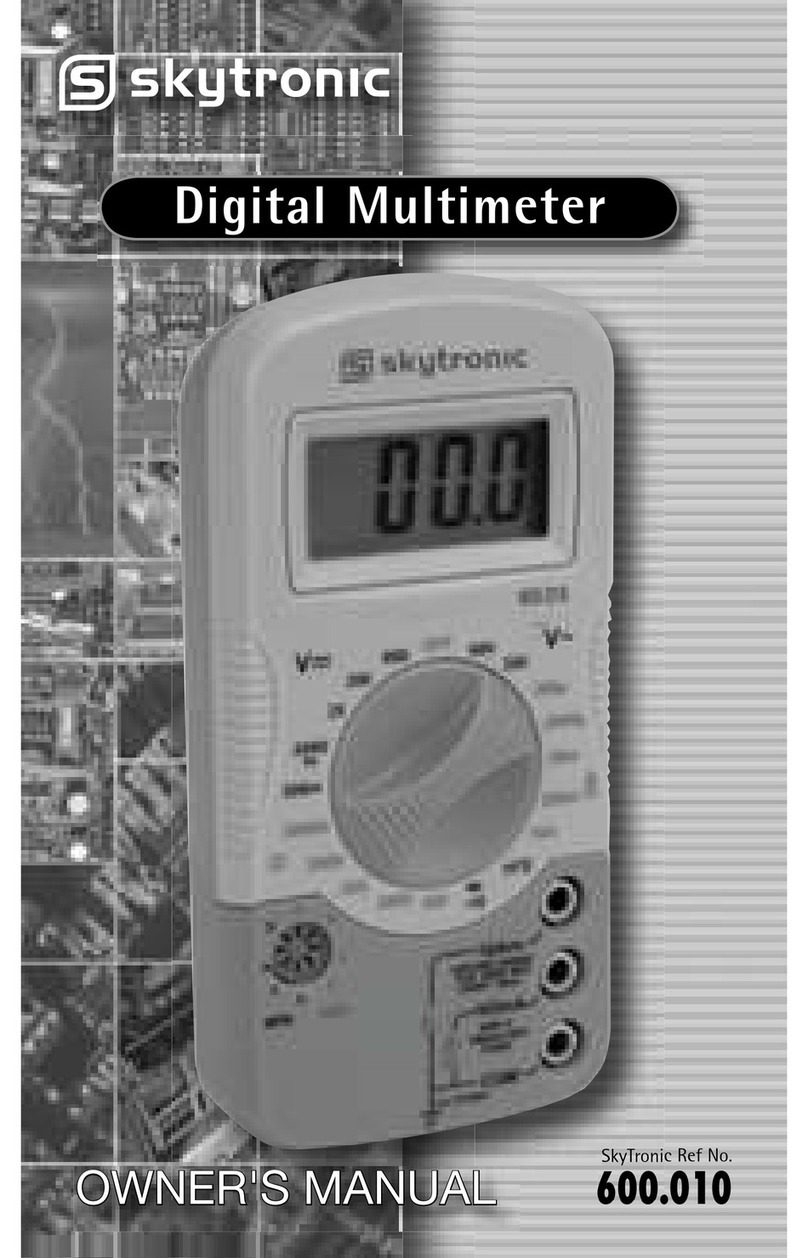 SKYTRONIC Digital Multimeter User manual